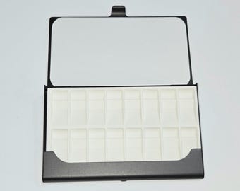 Travel Watercolor Palette: Aluminum Case with Magnetic Pans