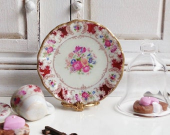 Antique Plate for Dollhouse 1:12 Scale