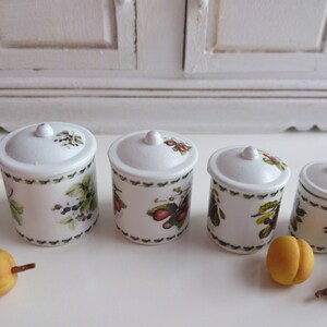 1:12 Scale Botanic Eden Fruits Dollhouse Miniature Canisters image 5