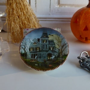 Haunted House Dollhouse Plate 1:12 scale