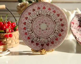 Plato miniatura de casa de muñecas Love Love