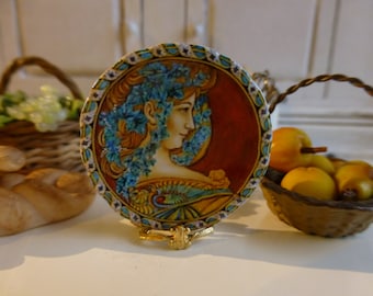 Art Noveau Plate for Dollhouse