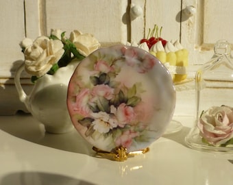 リモージュ ソフトピンクのバラのドールハウス用プレート - Etsy 日本