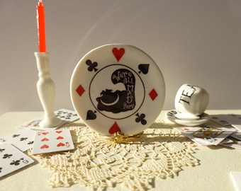 Chesire  Alice in Wonderland  Dollhouse Plate Scale 1: 12