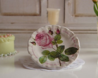 Versailles Plate for Dollhouse 1:12 Scale