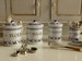 Blue Hens Kitchen Dollhouse Miniature Canisters 1:12 Scale 