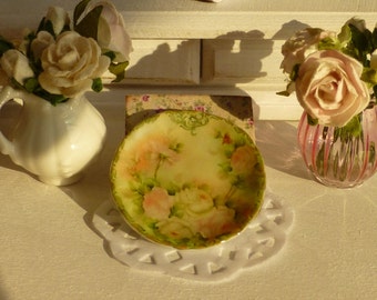 リモージュ ソフトピンクのバラのドールハウス用プレート - Etsy 日本