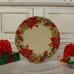 Christmas Dollhouse Round Platter