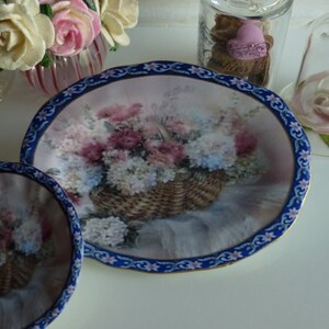 Shabby Hydrangeas Dollhouse Miniature Tray