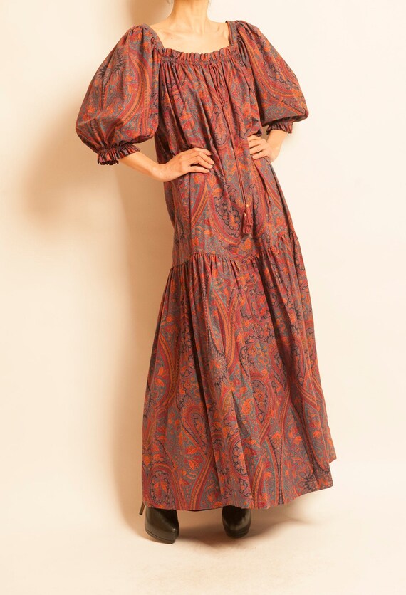 Maxi smock dress Yves Saint Laurent from 1970’s