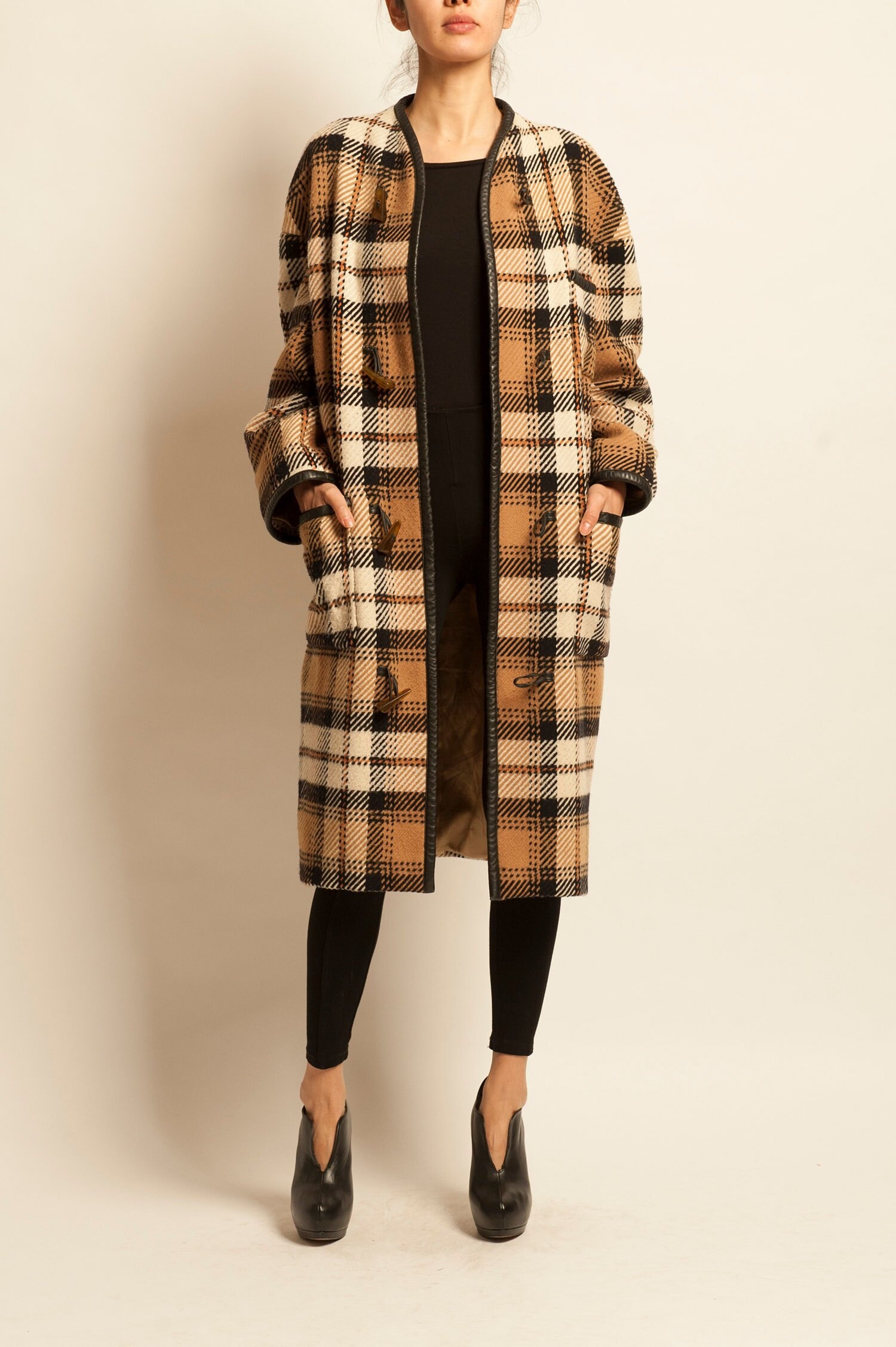 celine plaid coat