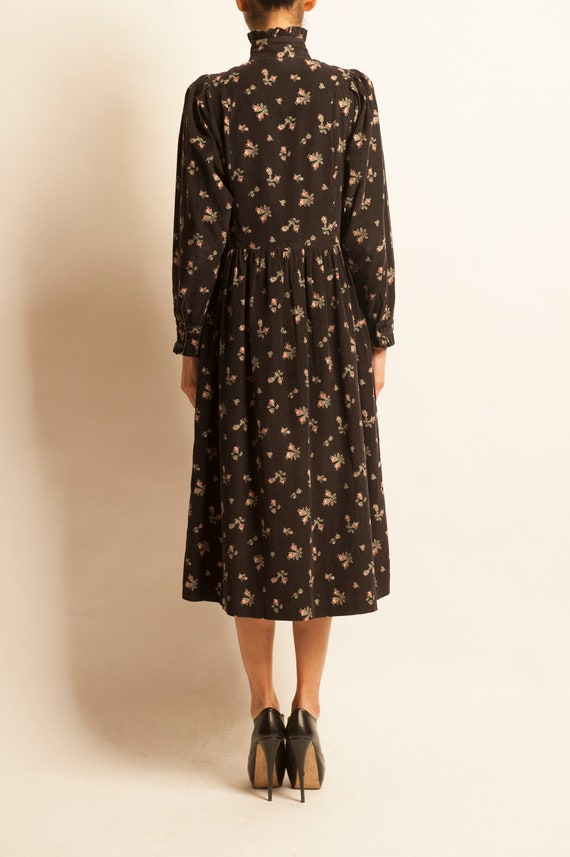 Smock day dress Laura Ashley from 1980’s motif fl… - image 5