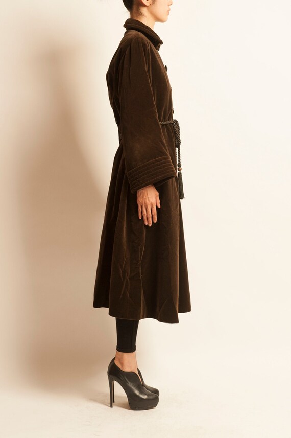 Kaftan coat Yves Saint Laurent from 1970’s velvet