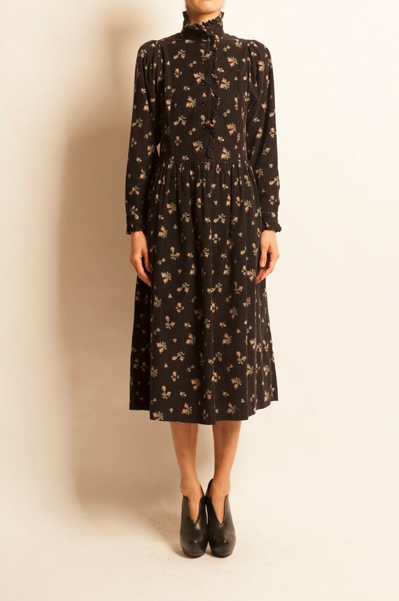Smock day dress Laura Ashley from 1980’s motif fl… - image 2