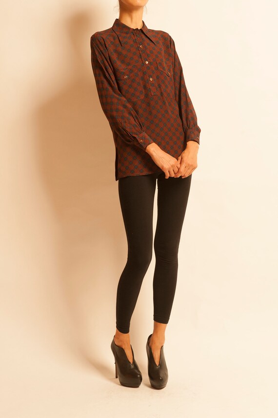 Silk blouse Yves Saint Laurent from 1970's