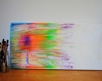 Acrylic Neon Rainbow Swipe