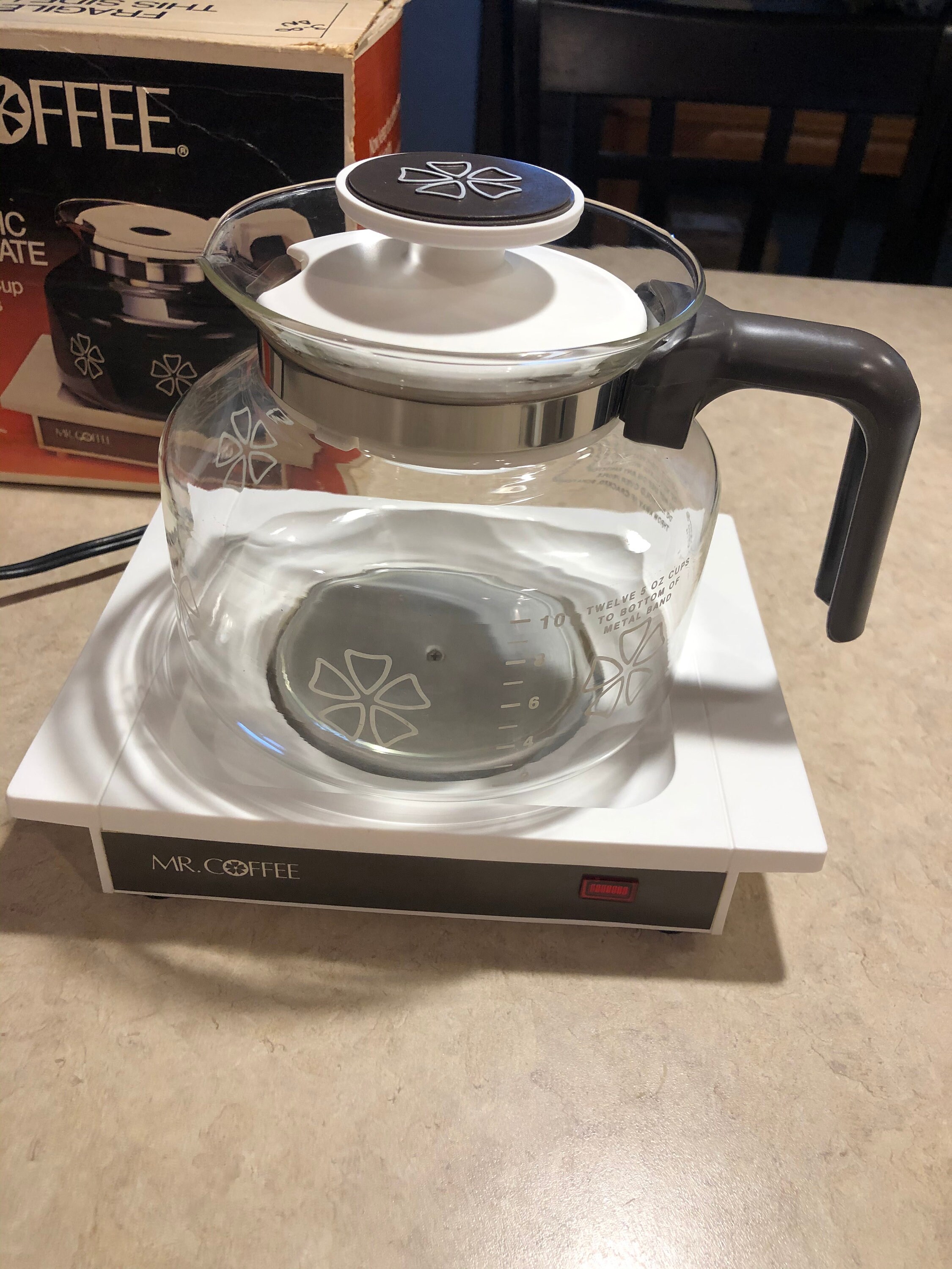 Mr. Coffee 12Cup Decanter Carafe & Electric Warmer Plate Etsy