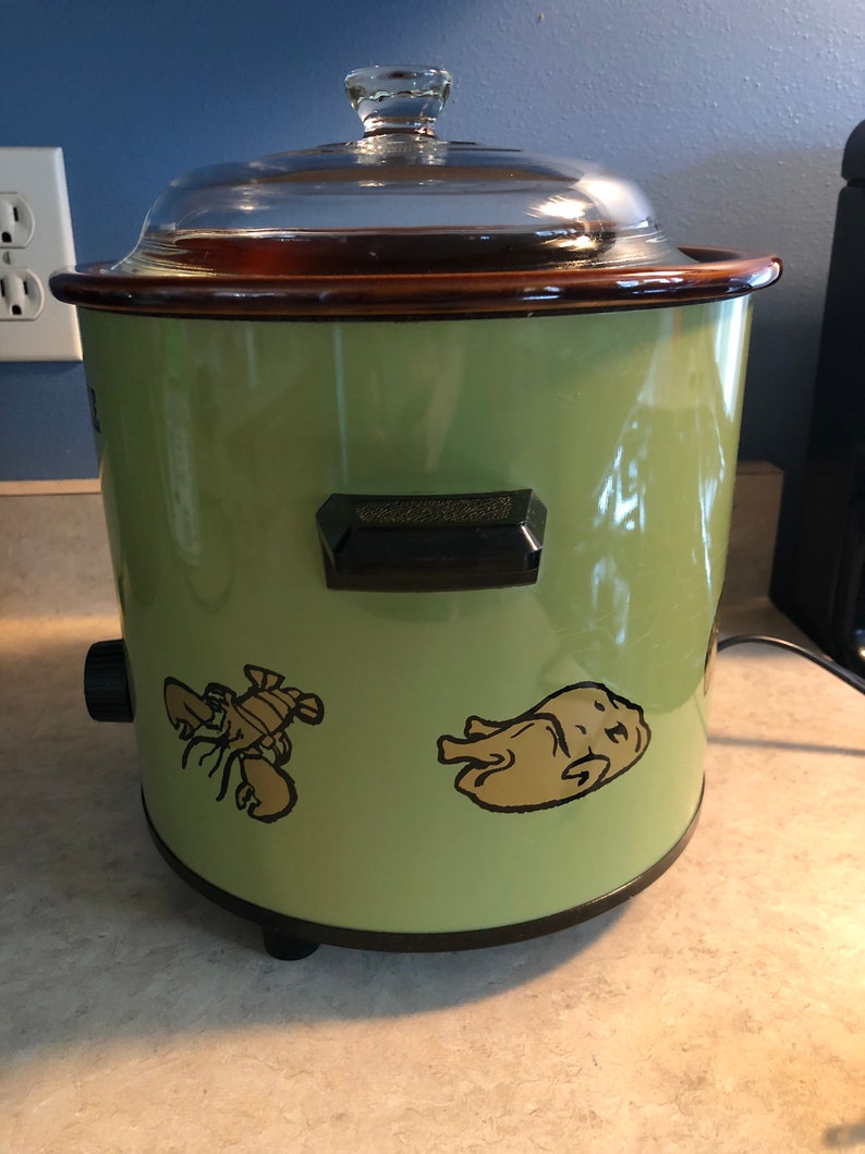 Kmart Crockery Kettle Slow Cooker Avocado Green Etsy