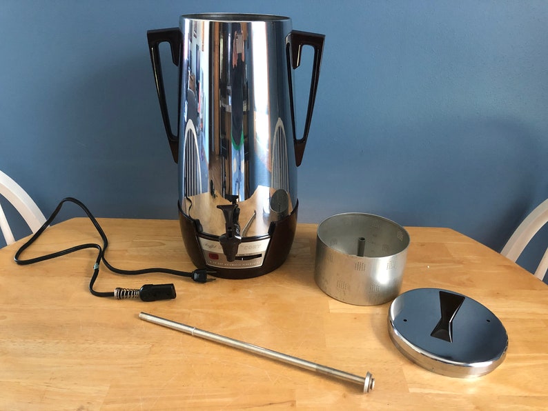 Cory Buffet Queen Chrome 10-40 Cup Coffee Percolator Model AP40-3