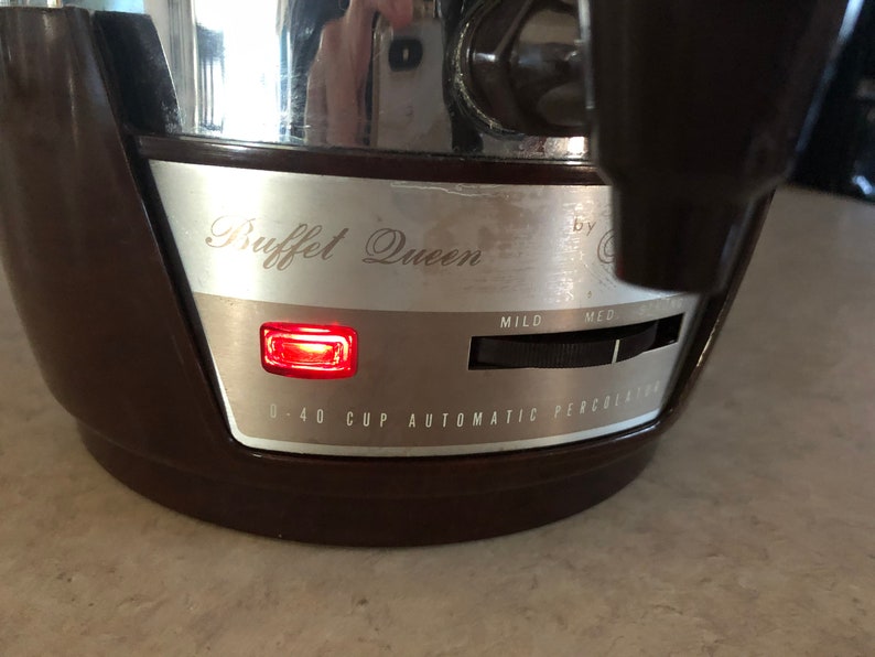 Cory Buffet Queen Chrome 10-40 Cup Coffee Percolator Model AP40-3