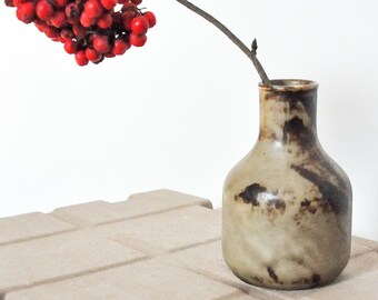 West Germany vase / Ceramic vase / Retro vase / Mid century vase / Minimal vase/ Tiny vase / Glazed vase