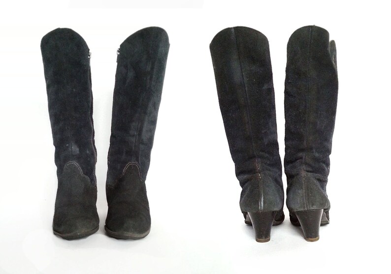 Size 45 Gypsy Boots - Blue Roses