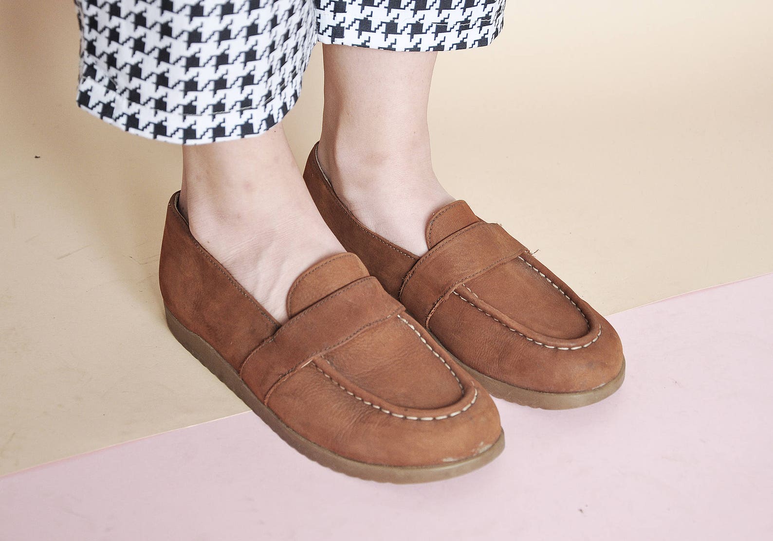 90s platform loafers