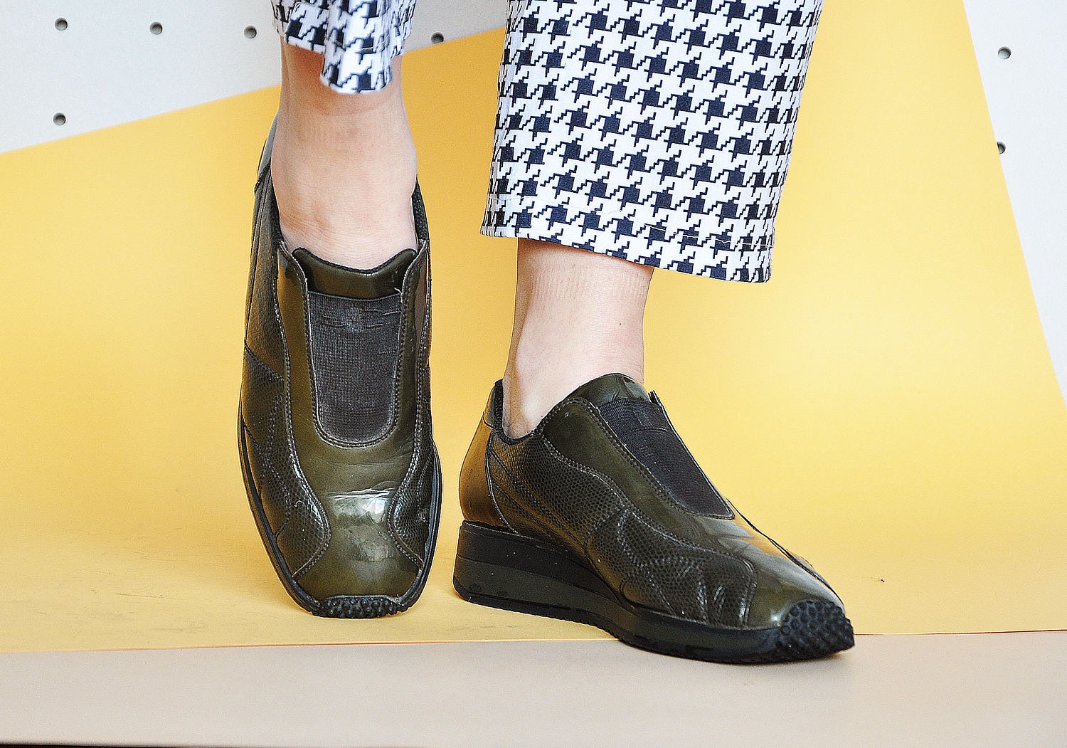 platform snake sneakers