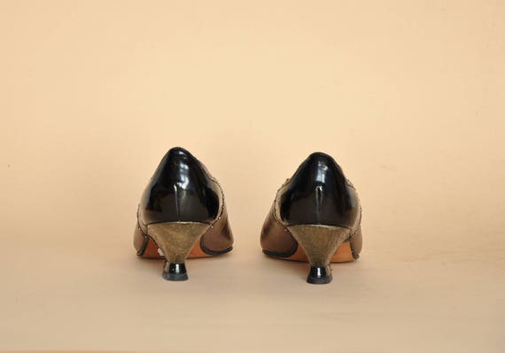 90s PATENT pumps STUDED pumps MOD pumps low pumps… - image 5