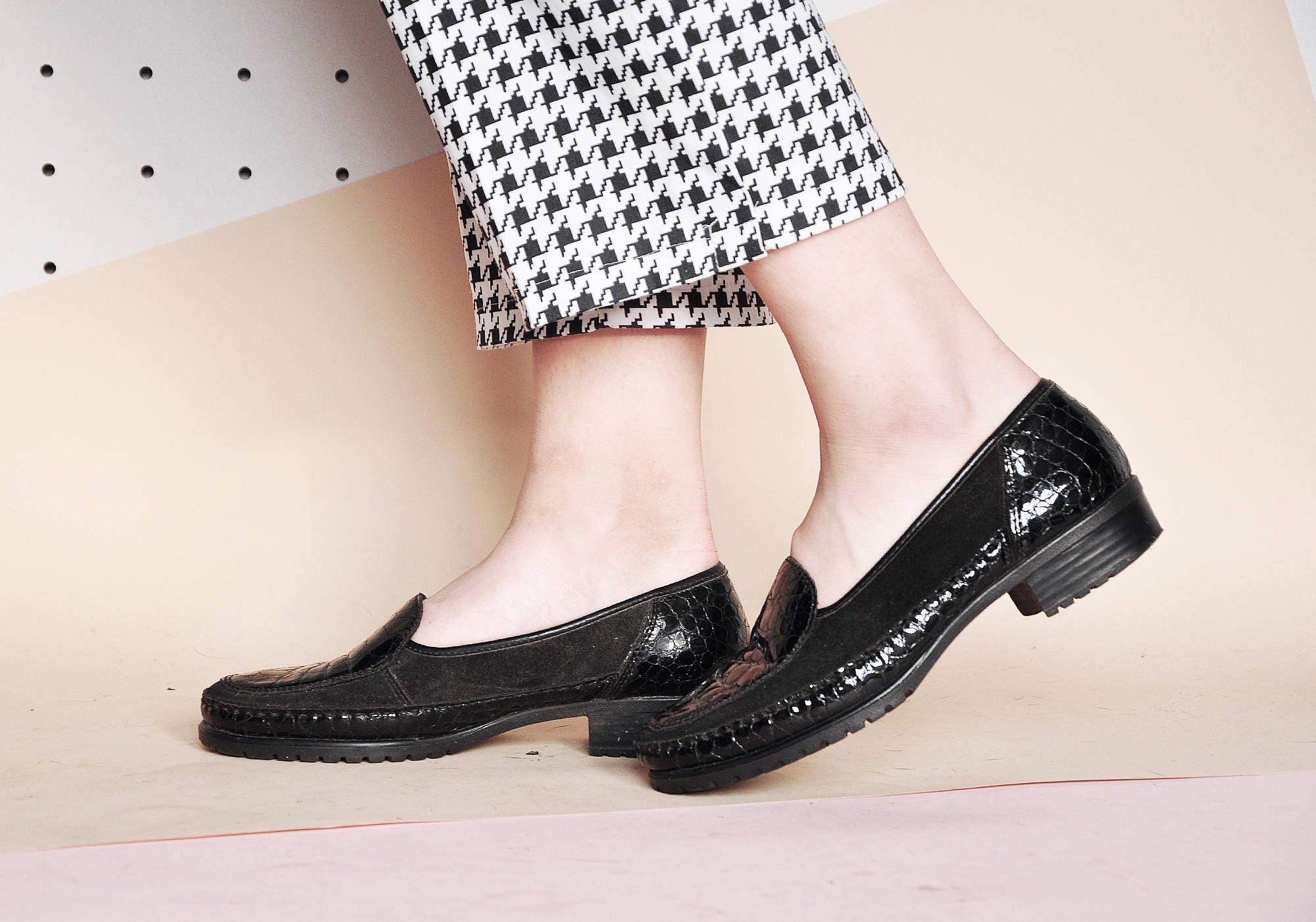 aangepaste schoenen Mod Schoenen klassieke schoenen Schoenen damesschoenen Instappers Loafers Zwarte loafers 