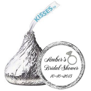 Bridal Shower Hershey Kisses® Stickers Labels, Bridal Stickers, bridal shower favors, Bachelorette kisses labels, Wedding candy stickers image 3