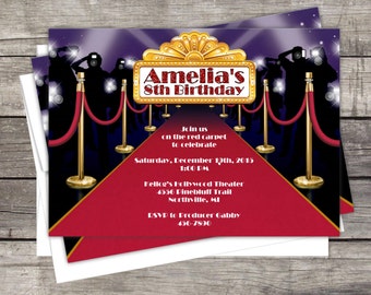 Red Carpet Bridal Shower Invitations 10