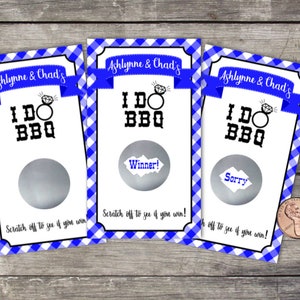 I Do BBQ, Bridal Shower Scratch Off Game Cards, 10ct, Shower Favor, lottery scratch off, Couples shower game, Wedding Shower, BBQ Bridal image 4