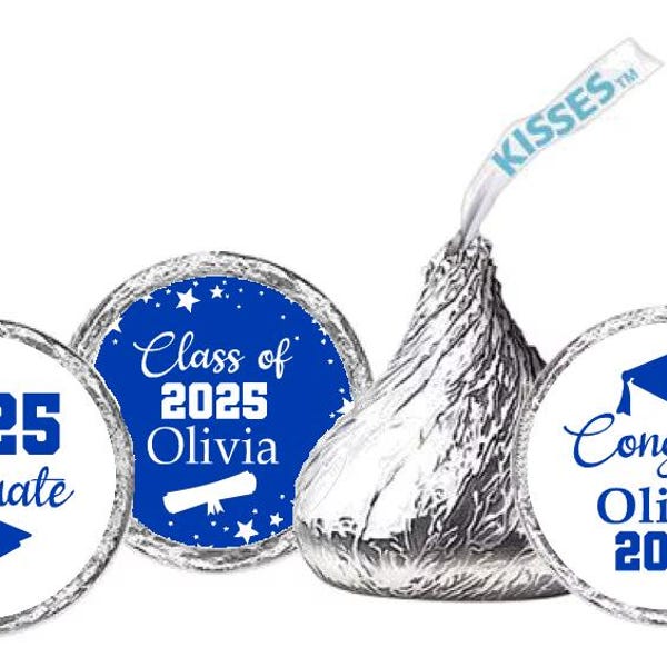 Personalized Graduation Hershey Kiss Labels 2025/26 - Party Favors