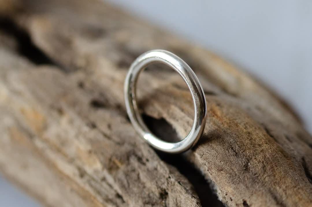 Bague minimaliste argent massif , qualitatif, à empiler, ,bohème ,bague argent 925 créateur, artisan bijoutier - Etsy France