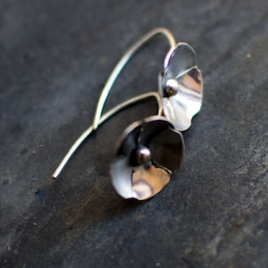 solid silver earring, flower, spring, nature, cute