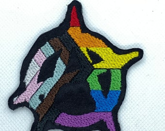 Pride Anarchy Patch, Iron-On Patch, Sew-On Patch