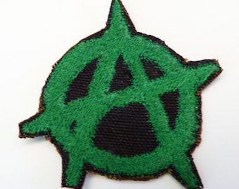 Anarchy Patch, Iron-On Patch, Sew-On Patch, Cyberpunk Patch