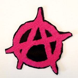 Black Anarchy Patch, Iron-On Patch, Sew-On Patch, Cyberpunk Patch image 7