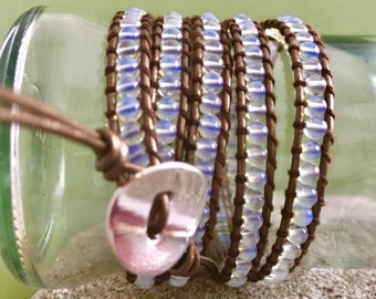 Moonstone Wrap Bracelet
