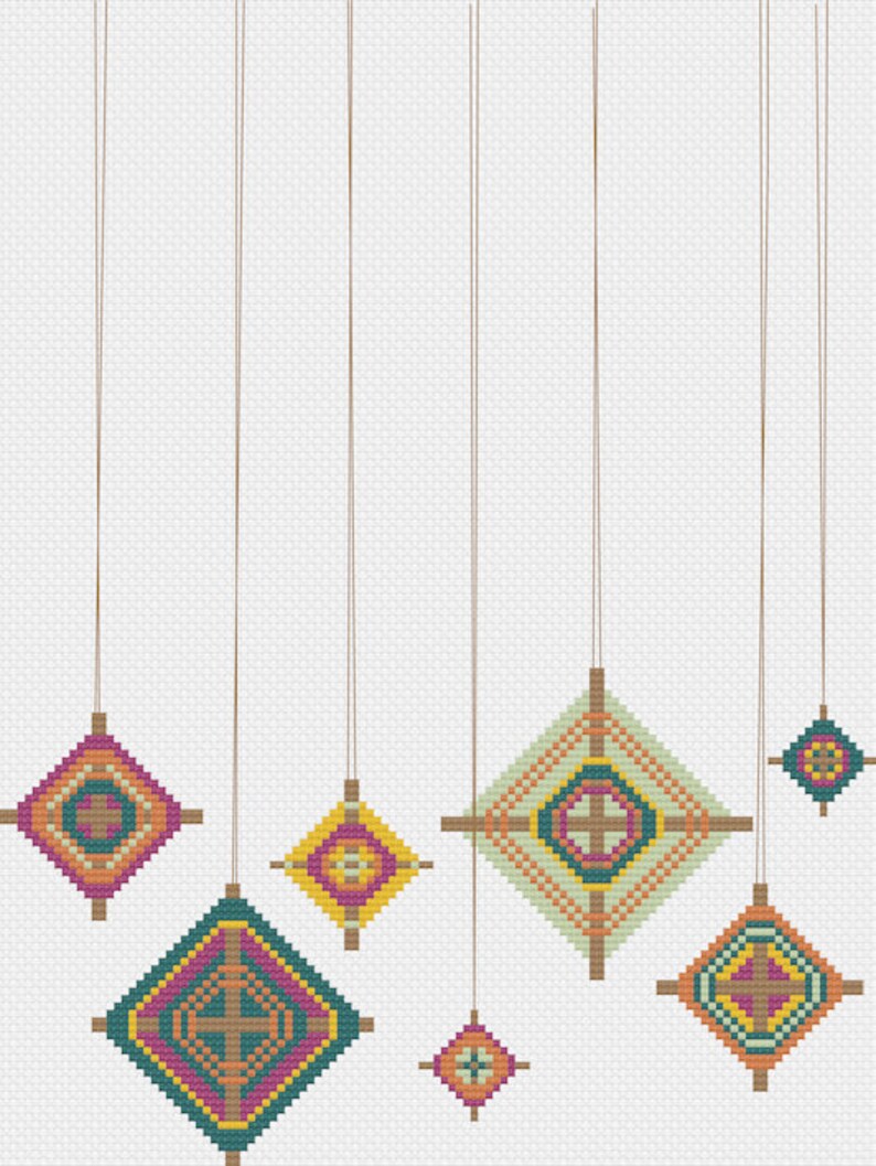 God's Eyes, Cross Stitch Pattern, PDF, Instant Download - Etsy