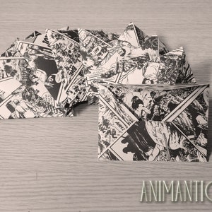 feuilles de bande dessinée vintage Enveloppes, Enveloppes de mariage, Enveloppes de faveur. taille 10,8 X 7,7cm (4,2"X 3.03 »)