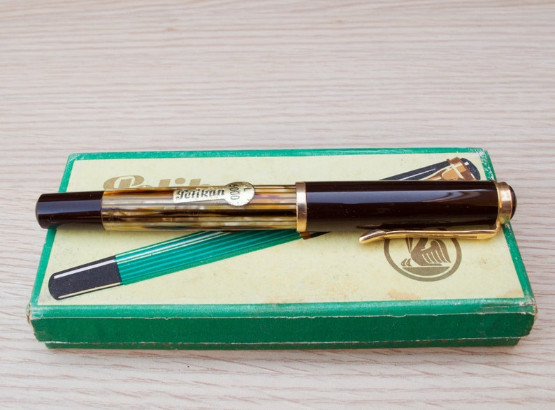 Deutsche F U00fcllfederhalter Pelikan 400 50 Dunkel Braun Schildkr