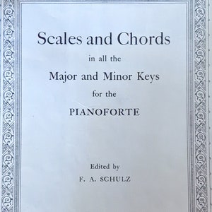Piano instruction book Intermediate to Advanced student piano book | Scales and Chords | Printed in the USA