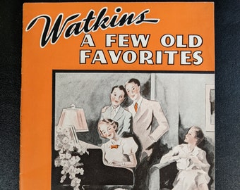 Vintage Songbook, Watkins Liniment advertising brochure | Patriotic sheet music, US testimonials