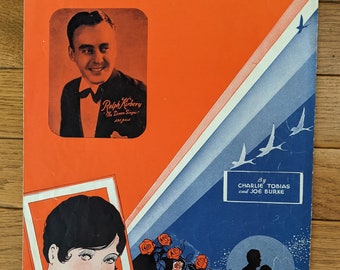 Vintage Sheet Music 1930s Music Piano Composition In the Valley of the Moon Sheet Music and Lyrics