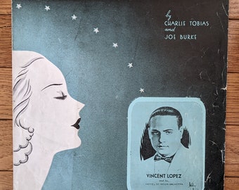 Vintage Sheet Music 1930s Music Piano Good Night Little Girl of My Dreams Composition Sheet Music and Lyrics