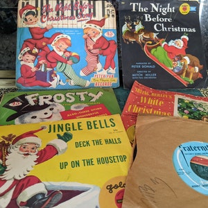 Walt Disney Golden Book Vinyl Records Songs and Stories Bing Crosby 7 inch Single Vinyl Records Vinyl Records Records