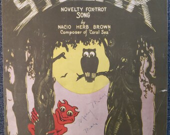 Die Schleiche! Neuheit Fox-Trot von Nacio Herb Brown Noten Halloween Gitarre, Ukulele, Klavier Musik 1920er Jahre Musik Klavier Komposition Noten