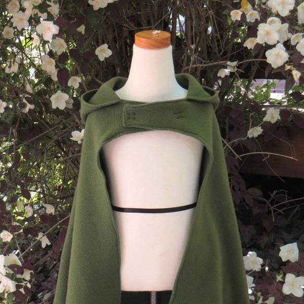 Olive Lord of the Rings Hobbit Inspired Cape for Babies, Toddlers and Children - MADE-TO-ORDER